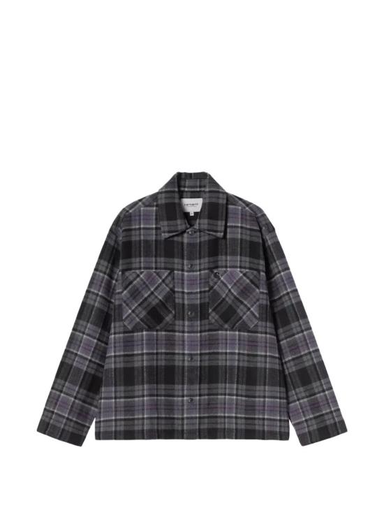 26FW 칼하트 WIP 긴팔 셔츠 I037051 3VLXX PARSON CHECK SHADY PURPLE - CARHARTT WIP