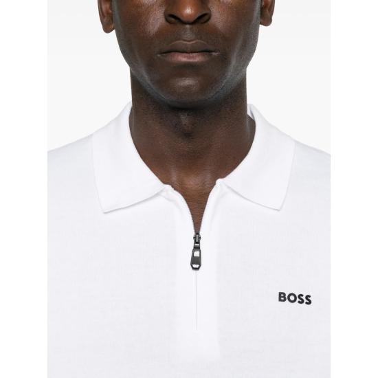 26FW 보스 폴로 티셔츠 50558344 100 WHITE - BOSS