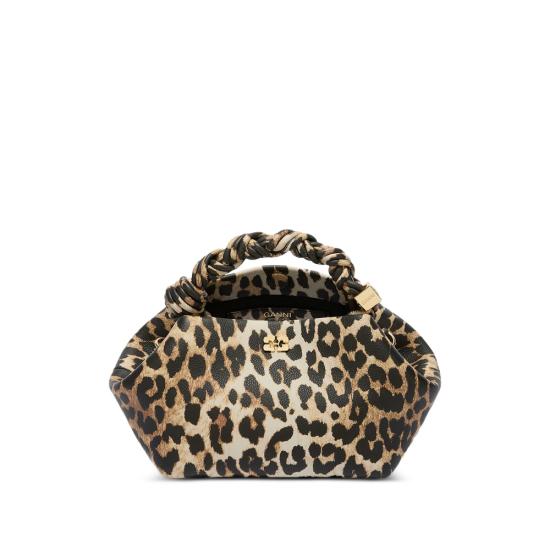 26FW 가니 레오파드 그레인드 스몰 부백 B2100039 859 BROWN BLACK - GANNI