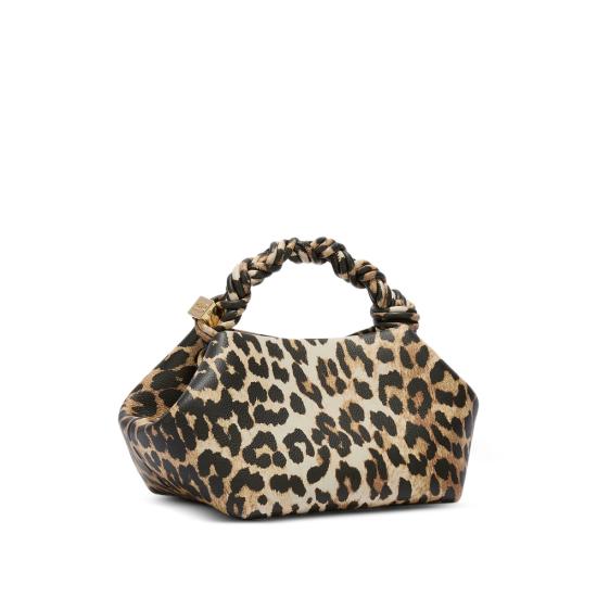 26FW 가니 레오파드 그레인드 스몰 부백 B2100039 859 BROWN BLACK - GANNI