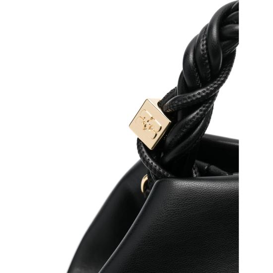 26FW 가니 스몰 레더 보우 토트백 A5241 099 BLACK - GANNI