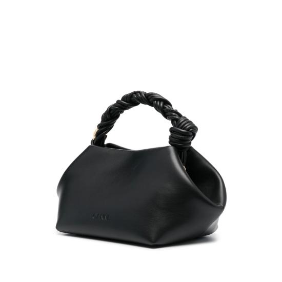 26FW 가니 스몰 레더 보우 토트백 A5241 099 BLACK - GANNI