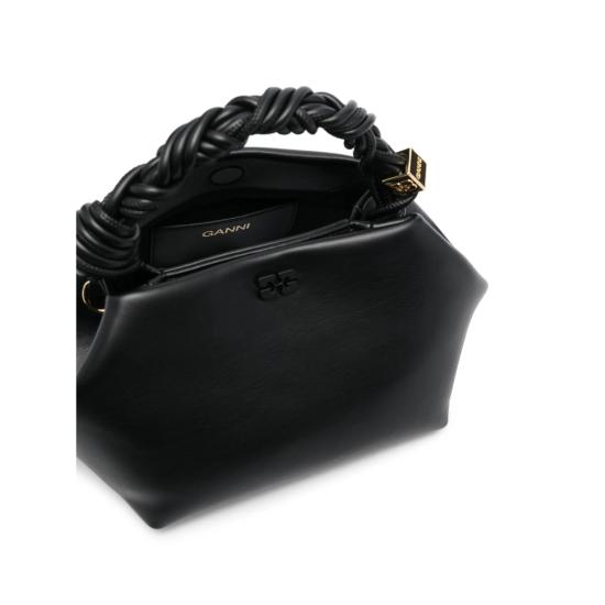 26FW 가니 스몰 레더 보우 토트백 A5241 099 BLACK - GANNI