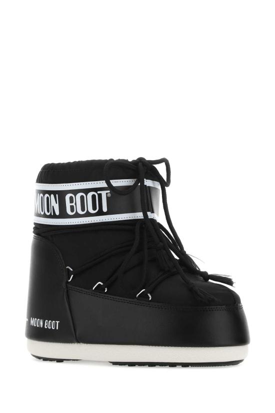 26FW 문부츠 아이콘 나일론 로우 부츠 1409340 N001 Black - MOON BOOT