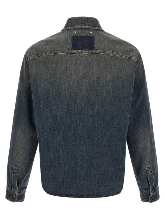 26FW 골든구스 긴팔 셔츠 GMP02757P0026545010050100 Blue - GOLDEN GOOSE