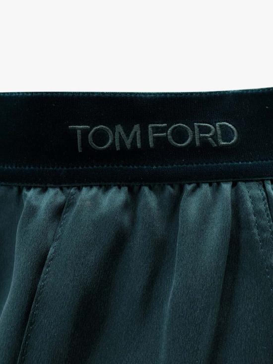  톰포드 스트레이트 팬츠 톰 포드 새틴 팬츠 그린 - TOMFORD