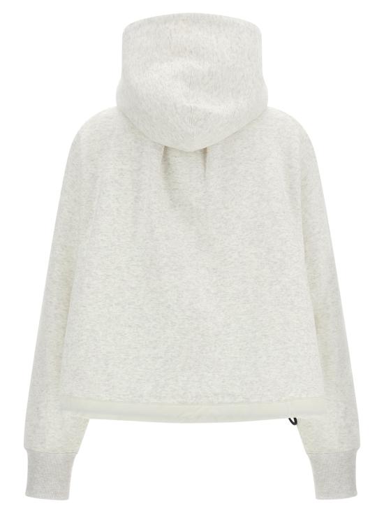 26FW 사카이 긴팔 티셔츠 면 후드티 스웨트셔츠 화이트 - SACAI