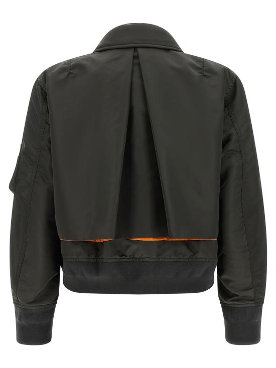 26FW 사카이 패딩 이중 레이어 블라우스형  재킷 (녹색) - SACAI