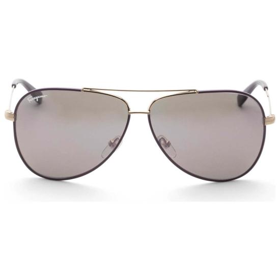  살바토레 페라가모 안경 페라가모 SF131 S 736 60mm 선글라스, 샤이니 라이트 골드 & 퍼플 - SALVATORE FERRAGAMO