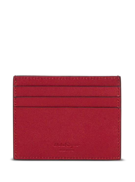  살바토레 페라가모 카드지갑 페라가모 리바이벌 송아지 가죽 카드홀더 블랙 - SALVATORE FERRAGAMO