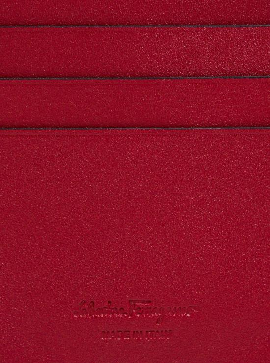 살바토레 페라가모 카드지갑 페라가모 리바이벌 송아지 가죽 카드홀더 블랙 - SALVATORE FERRAGAMO