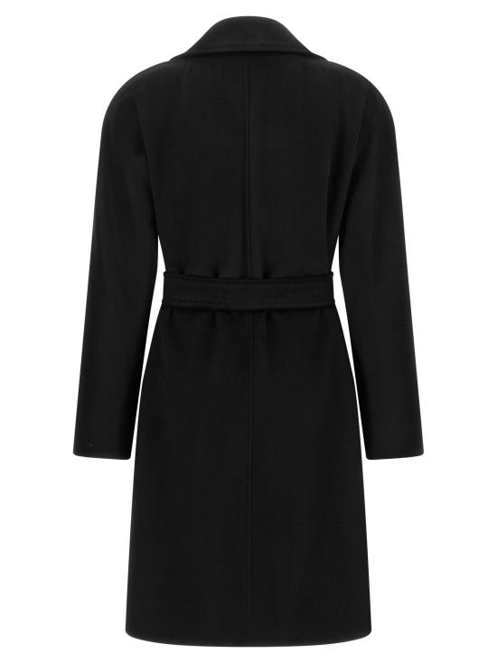 26FW 막스마라 스튜디오 트렌치 코트 2626016081600013 Black - MAX MARA STUDIO