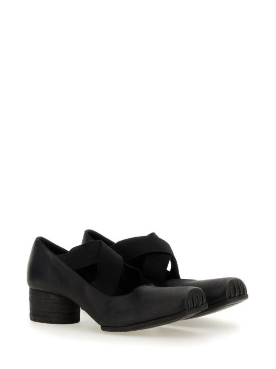 26FW 우마 왕 플랫 슈즈 US9101 UW900 BLACK - UMA WANG