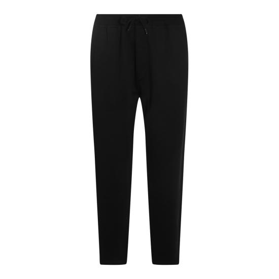 26FW 브루넬로 쿠치넬리 코튼 블렌드 트레이닝 팬츠 MM8313243G C101 BLACK