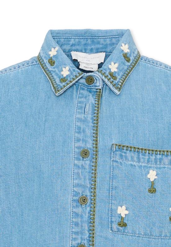 26FW [키즈] 스텔라 맥카트니 셔츠 TZ5A10 Z0522 606 DENIM - STELLA MCCARTNEY