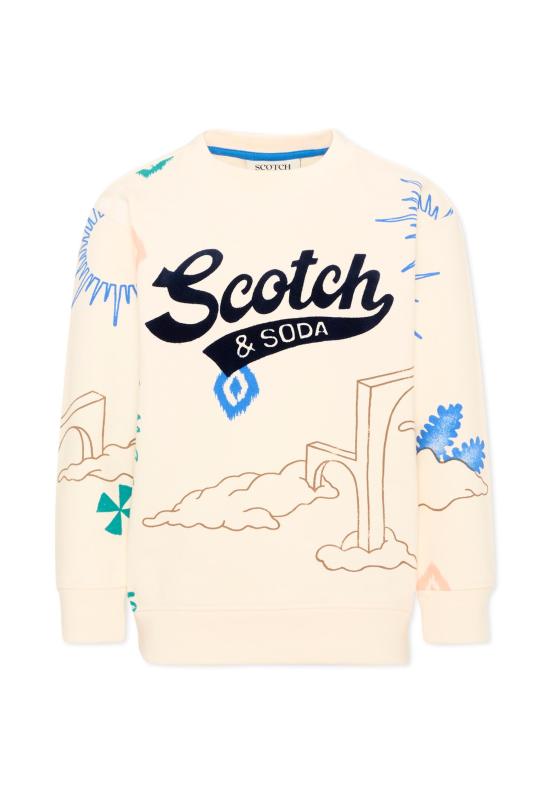 26FW [키즈] 스카치앤소다 니트/스웻셔츠 183338 100 IVORY