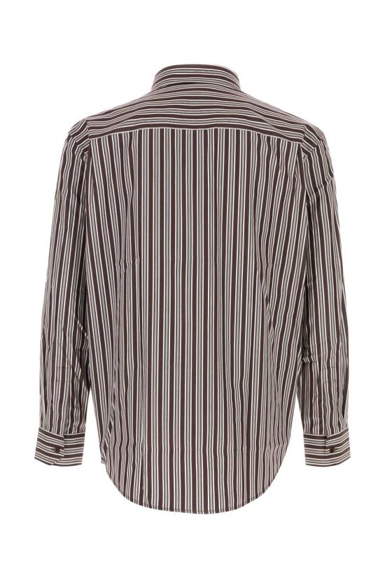 26FW 생로랑 스트라이프 코튼 포플린 셔츠 867719Y2O10 2071 Stripped - SAINT LAURENT