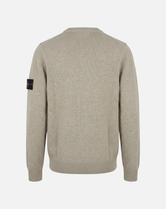  스톤 아일랜드 램스울 립드 트림 레귤러 핏 크루넥 점퍼 L2S155100072 S00A3V0095 SAND - STONE ISLAND