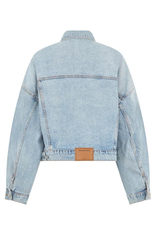  알렉산더 왕 데님 자켓 크롭 데님 재킷 라이트 블루 - ALEXANDER WANG