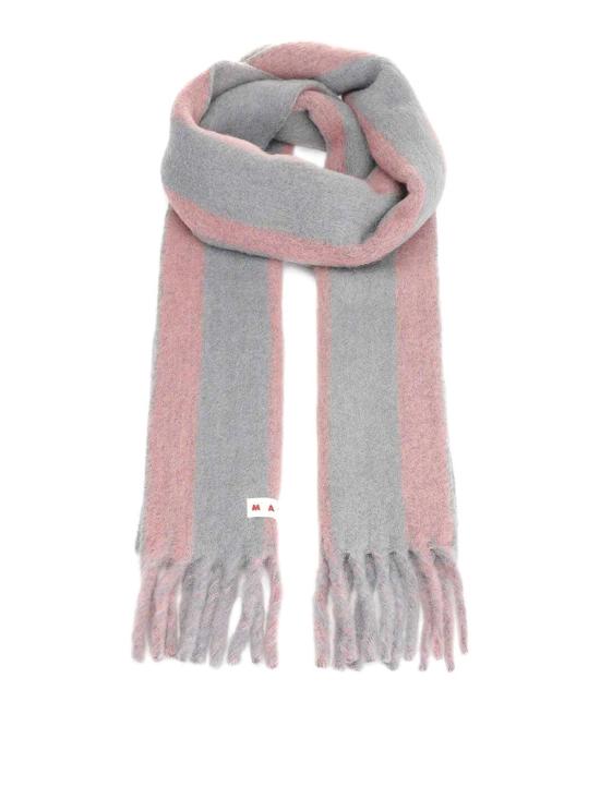 25FW 마르니 스트라이프 알파카 스카프 SCMC0138Y0LON55 BROWN
