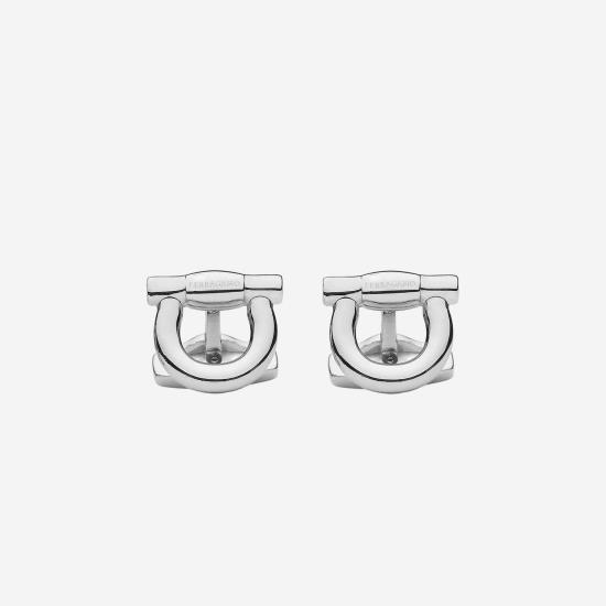 26FW 살바토레 페라가모 커프스 링크/타이 홀더 775189 SILVER