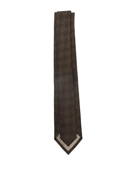 25FW 엠포리오 아르마니 넥타이 EM001344TE19711F6147 BROWN - EMPORIO ARMANI