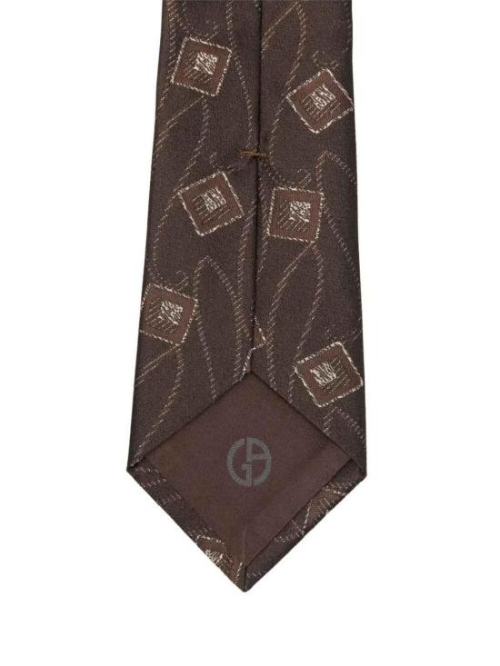 25FW 조르지오 아르마니 넥타이 GM000800TE16573F6045 BROWN - GIORGIO ARMANI