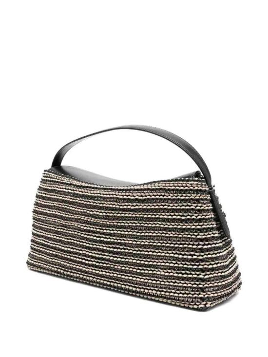 25FW 토템 T락 우븐 레더 탑핸들백 252WAL961LE0134208 BLACK - TOTEME