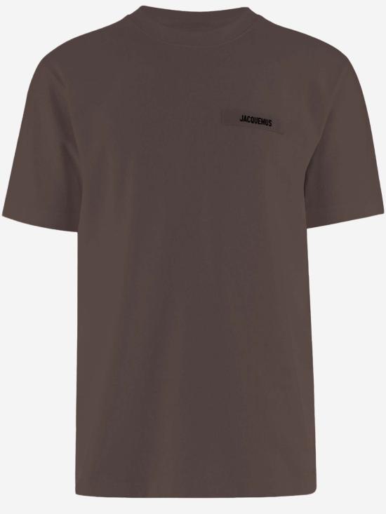 26FW 자크뮈스 그로그랭 로고 솟슬리브 티셔츠 TSW00550AJ00029 BROWN