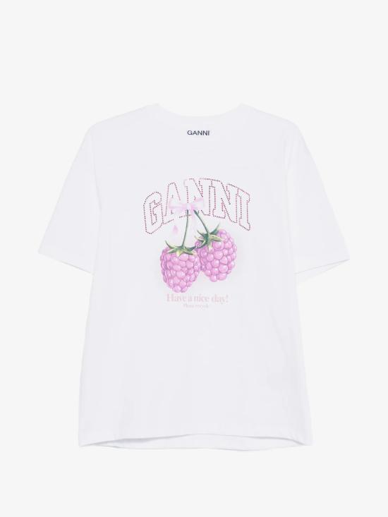 26FW 가니 반팔 티셔츠 A1050140 151 BIANCO