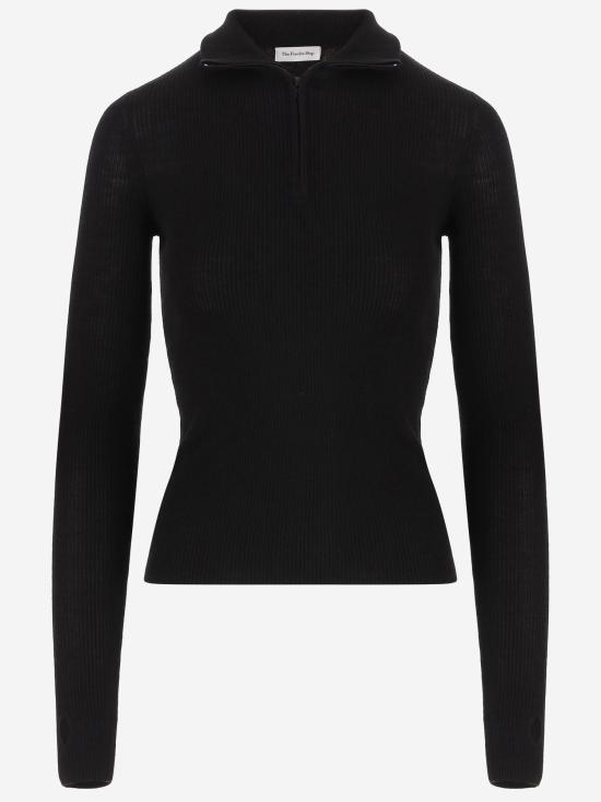 26FW 더프랭키샵 스웨터 KNFS22852 BLACK - THE FRANKIE SHOP