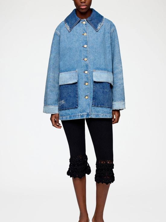 26FW 가니 수트 자켓 A1010179 567 BLU - GANNI