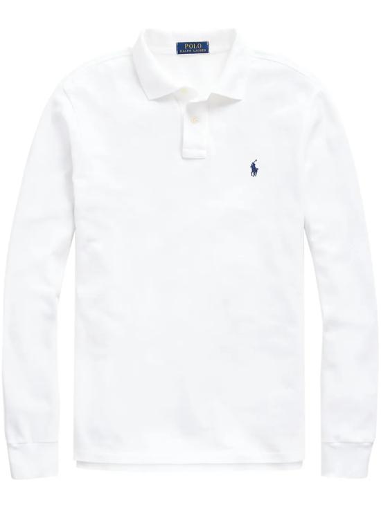 26FW 폴로 랄프로렌 클래식 핏 코튼 폴로 셔츠 710680790 001 Bianco