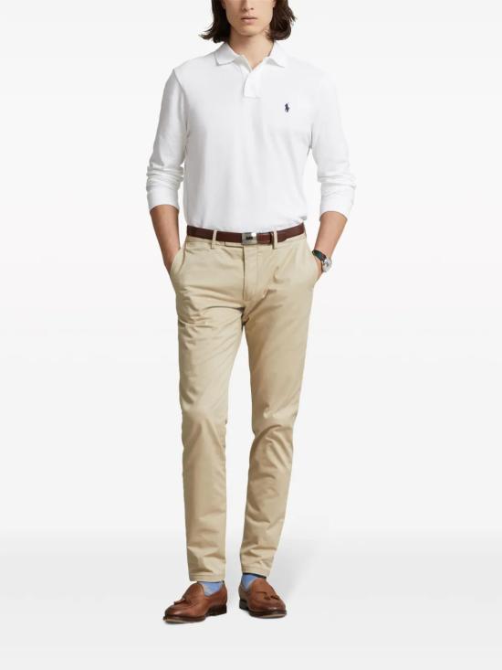 26FW 폴로 랄프로렌 클래식 핏 코튼 폴로 셔츠 710680790 001 Bianco - POLO RALPH LAUREN