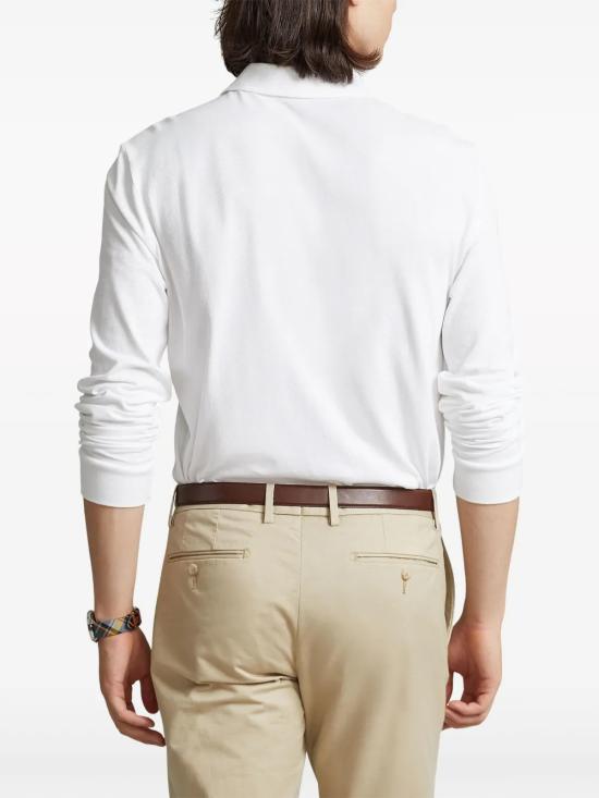26FW 폴로 랄프로렌 클래식 핏 코튼 폴로 셔츠 710680790 001 Bianco - POLO RALPH LAUREN
