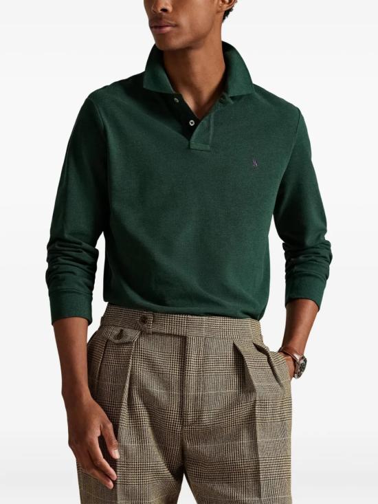 26FW 폴로 랄프로렌 클래식 핏 코튼 폴로 셔츠 710680790 149 Verde - POLO RALPH LAUREN