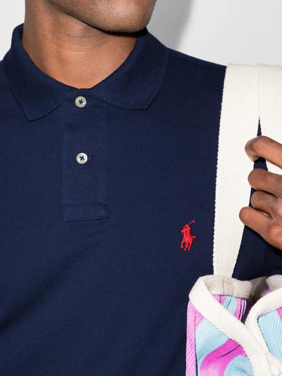 26FW 폴로 랄프로렌 클래식 핏 코튼 폴로 셔츠 710680790 046 Blu - POLO RALPH LAUREN