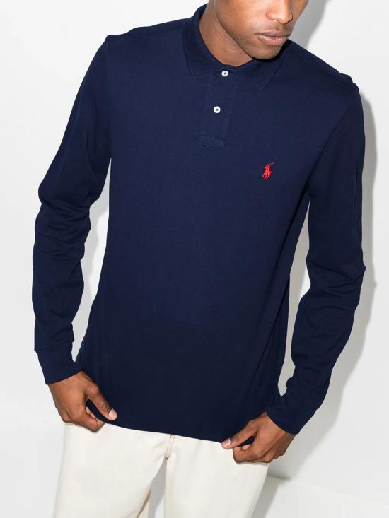 26FW 폴로 랄프로렌 클래식 핏 코튼 폴로 셔츠 710680790 046 Blu - POLO RALPH LAUREN