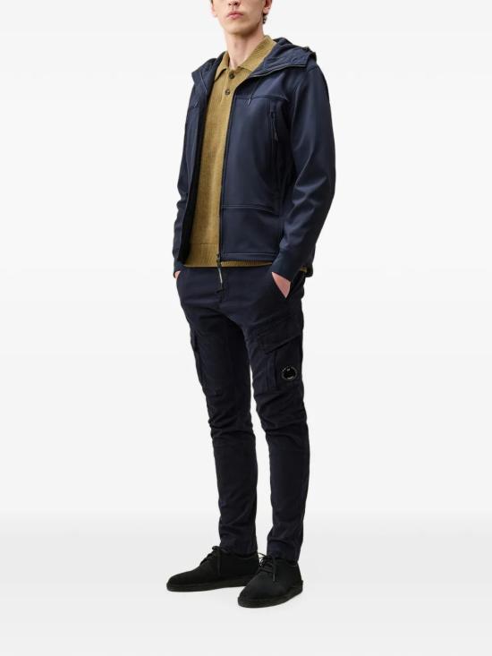 26FW 씨피 컴퍼니 셔닐 코튼 폴로 니트 21CMKN198A005558G 340 VERDE - C.P. COMPANY