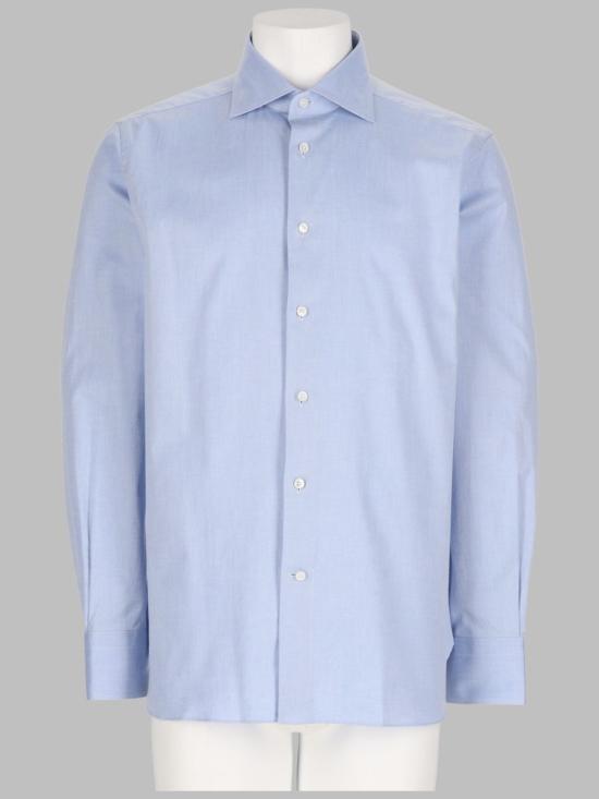 26FW 에르메네질도제냐 셔츠 401342A4 9MS0BAG BLUE