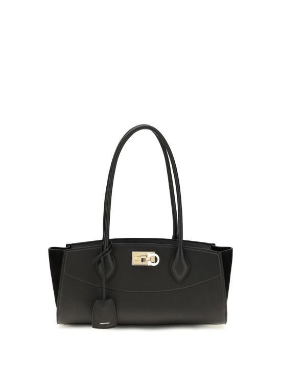  살바토레 페라가모 가방 페라가모 스튜디오 소프트 이스트 웨스트 숄더백 블랙 - SALVATORE FERRAGAMO