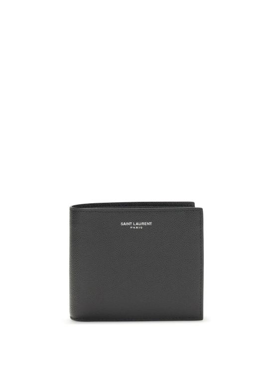 26FW 생로랑 그랑 드 뿌드르 엠보스드 레더 이스트/웨스트 동전 반지갑 396303BTY0N BLACK - SAINT LAURENT