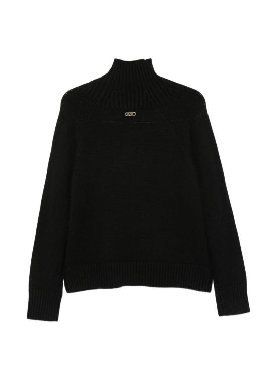 26FW 마이클 코어스 터틀넥 MF661CG F2G001 BLACK - MICHAEL KORS