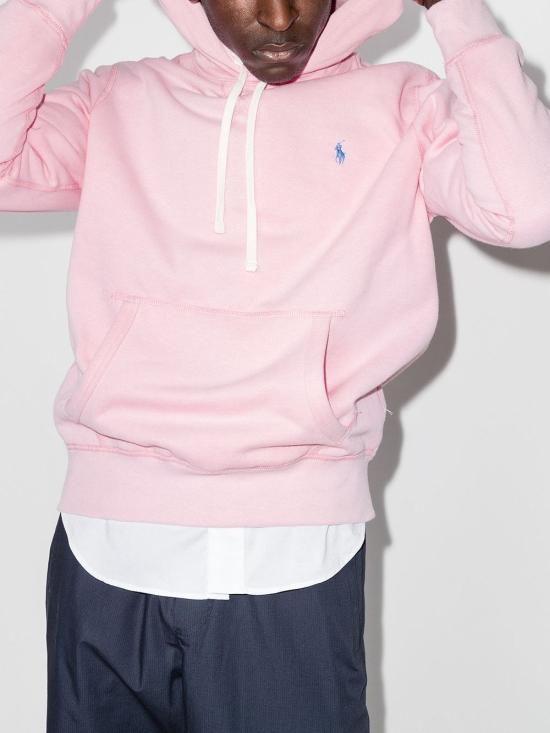 26FW 폴로 랄프로렌 포니로고 자수 후드 티셔츠 710766778 033 Rosa - POLO RALPH LAUREN