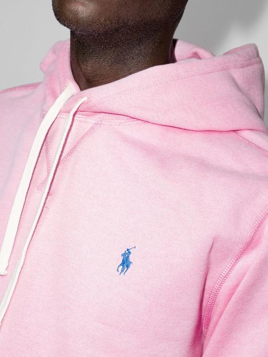 26FW 폴로 랄프로렌 포니로고 자수 후드 티셔츠 710766778 033 Rosa - POLO RALPH LAUREN