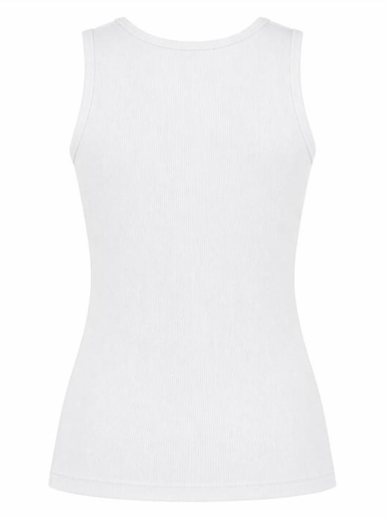 26FW 메종키츠네 베이비 폭스 탱크탑 PW00623KA0033 P100 WHITE - MAISON KITSUNE