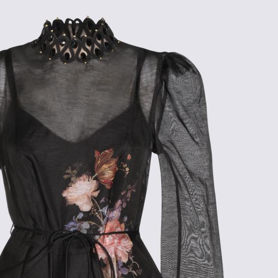 26FW 짐머만 미디 원피스 0725DF261 BLF BLACK FLORAL - ZIMMERMANN