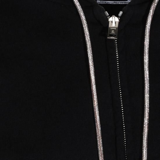 26FW 알렉산더 왕 후드 티셔츠 1CC2262779 001 BLACK - ALEXANDER WANG