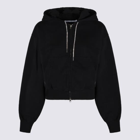 26FW 알렉산더 왕 후드 티셔츠 1CC2262779 001 BLACK