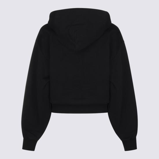 26FW 알렉산더 왕 후드 티셔츠 1CC2262779 001 BLACK - ALEXANDER WANG